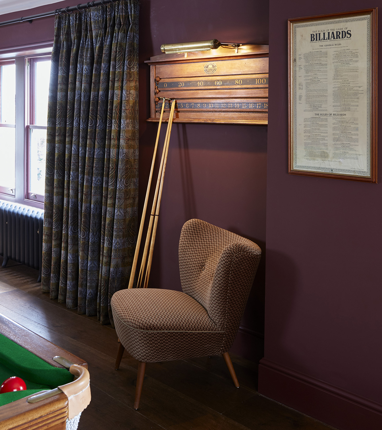 Forbes Rix Mole House Billiards Room